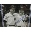 Image 2 : 13X16 FRAMED BASEBALL PHOTO 2 AUTOGRAPHS: MANTLE &