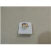 Image 1 : 14KT GOLD EP AMETHYST CUBIC ZURCONIA STONE RING: