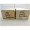 Image 2 : LOT 2 1991 & 92 TOPPS FOOTBALL CARDS BUILT SETS