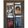 Image 1 : LOT 4 ELTON BRAND GRADED ROOKIE BASKETBALL CARDS: