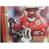 Image 2 : FRAMED FOOTBALL PHOTO AUTOGRAPH JERRY RICE COA