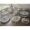Image 3 : LOT 12 VINTAGE GLASSWARE: 4 DIVIDED TRAYS, 3 PAIR