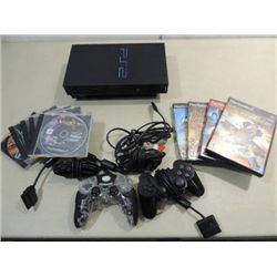 1997 PLAYSTATION 2 CONSOLE, 2 CONTROLLERS, 10 GAME