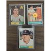 Image 1 : LOT 3 1961 TOPPS #31, 75, 338 BASEBALL PLAYER CARD