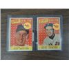 Image 1 : LOT 2 1959 #481, 491 BASEBALL ALL STAR CARDS