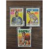 Image 1 : LOT 3 1971-72 TOPPS #2, 35 63 STAR BASKETBALL CARD