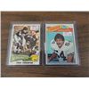 LOT 2 1975 TOPPS #400 & 1977 TOPPS #342 FOOTBALL