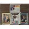 LOT 4 1980S WAYNE GRETZKY HOCKEY PLAYER CARDS