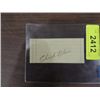 Image 1 : CHUCK KLEIN CUT SIGNATURE AUTOGRAPH NO COA