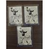 Image 1 : LOT 3 SAMMY BAUGH AUTOGRAPHED FOOTBALL CARD NO COA