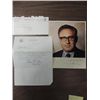 Image 1 : LOT 2 HENRY KISSINGER PHOTO & RESPONSE LETTER