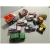 Image 2 : LOT 11 VINTAGE PRESS METAL & DIE CAST TRUCKS: