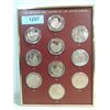 Image 1 : SET OF 10 BRONZE MEDALLIONS HISTORY UNITED STATES