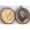 Image 1 : Late C18th English school - PORTRAIT OF A GENTLEMAN - miniature on ivory, an...