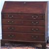 Image 1 : C18th George III mahogany fall-front bureau with fitted interior above 4 long...