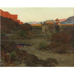 Frank Tenney Johnson - The Pool in the Desert