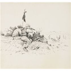 Olaf Seltzer - Boy's adventure. Two kids flagin [sic] & shooting antelope.