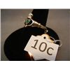 Image 2 : Silver Ring, size 7.5 w/ Emerald Stone