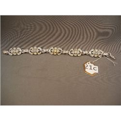 Silver Bracelet w/ CZ Stones