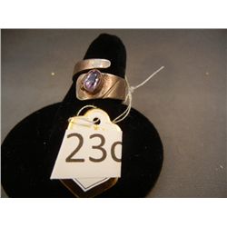 Sterling Silver Ring, size 5.5 w/ Amethyst Stone