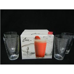 NIB Set of 4  Crisa Eliptic Goblets