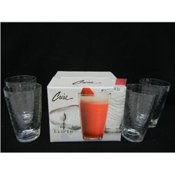 NIB Set of 4  Crisa Eliptic Goblets