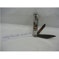 Remington Vintage Series, "Always Accurate-Mountain Lion" 2-Bladed Barlow Knife