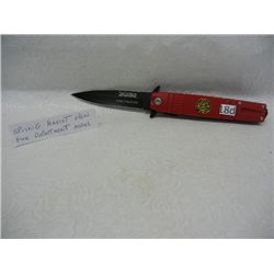 Fire Department Knife w/ Spring Assisted Open