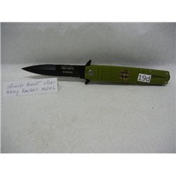 Army Rangers Knife w/ Spring Assisted Open