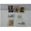 Image 1 : 5-Vintage Postcards and 2-1890s Reproduction Cards
