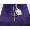 Image 2 : Sterling 18" Chain w/ Cross Pendant