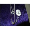Image 1 : Sterling 18" Chain w/ CZ Heart Pendant