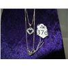 Image 2 : Sterling 18" Chain w/ CZ Heart Pendant