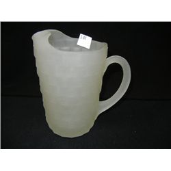 Frosted 8 1/4" Pitcher, by Fostoria