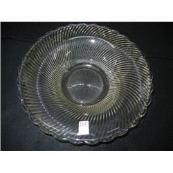 Clear Glass Fruit Bowl