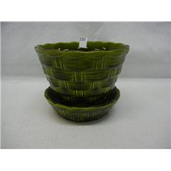 USA Planter No. 427, Green Basket Weave