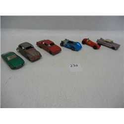 6-Toy Cars: 1 Tootsie, 1 Hot Wheels, 1 Matchbox