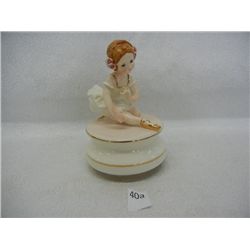 Schmid Hand Painted Musical Ballerina Figurine