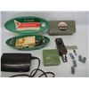 Image 1 : Singer Button Holier, Necchi Button Holier, Singer Sewing Motor Controller, and Green Plastic Marble