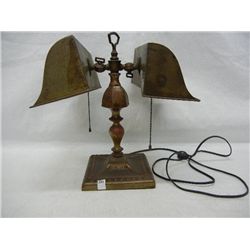 Vintage Brass Desk Lamp, Plug Needs Repairs