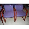 Image 1 : 2 Purple Waiting Room Chairs
