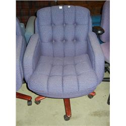Purple Swivel/Armed Desk Chair