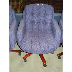 Purple Swivel/Armed Desk Chair