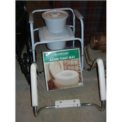 Guardian Raised Toilet Seat and Handicap Toilet Seat Stand