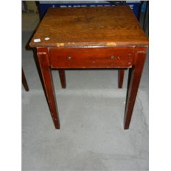 Wooden Square Entry Table