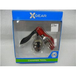 X-Gear 4-Function Camper Tool, NIP