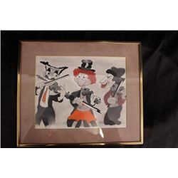 Framed Sketch of The Marx Brothers