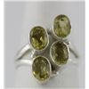 Image 1 : size 71/4 Sterling Silver & Lemon Citrine  ring.