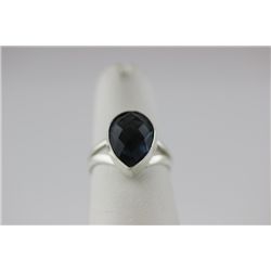 size 6 1/2 Sterling Silver and Iolite ring.