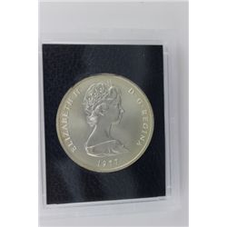 1977 .925 Turks and Caicos Islands 25 Crown Coin